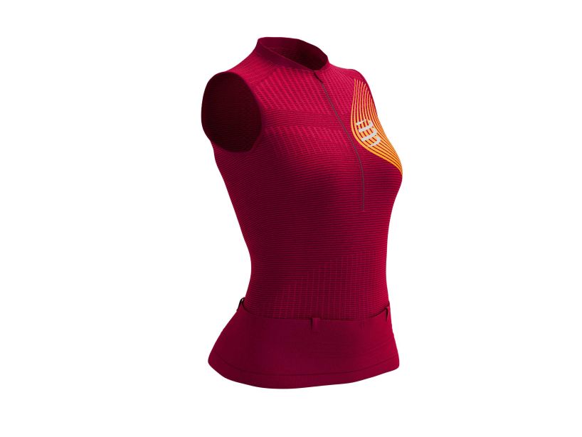 TRAIL POSTURAL TANK TOP W - PERSIAN RED